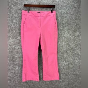 J.CREW Pants Womens 6 Pink Kelsey Capri Straight Twill Stretch Casual Spring.
